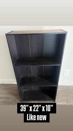 Espresso 3 tier shelf - like new