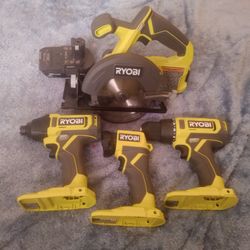 New Ryobi Kit. 7 Piece Set $80.00 