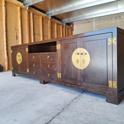 Classic Antique TV Console 94" W