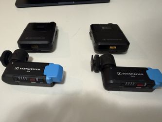 Sennheiser AVX wireless receiver + bodypack transmitter, camera lav system