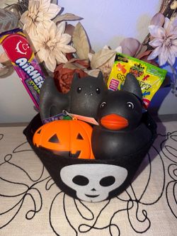 Halloween Squishy Boo Basket