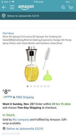 Brand new Olive Oil Sprayer 6.8 ounce