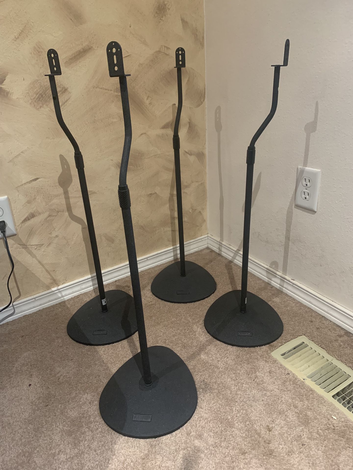 Sanus Adjustable Height Speaker Stands - 4