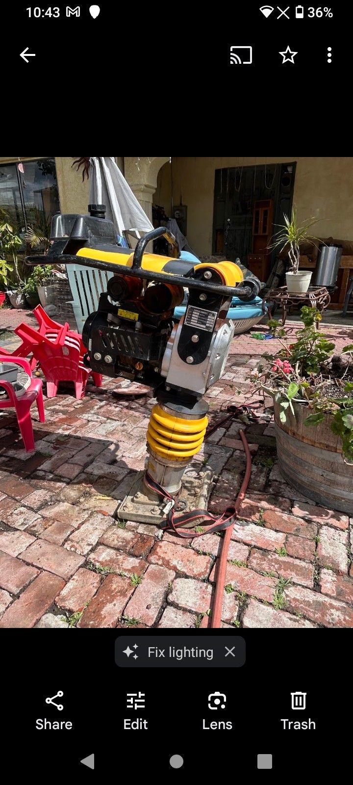 High Quality Heavy Duty 6.5 HP Gas Powered Tamper Rammer
