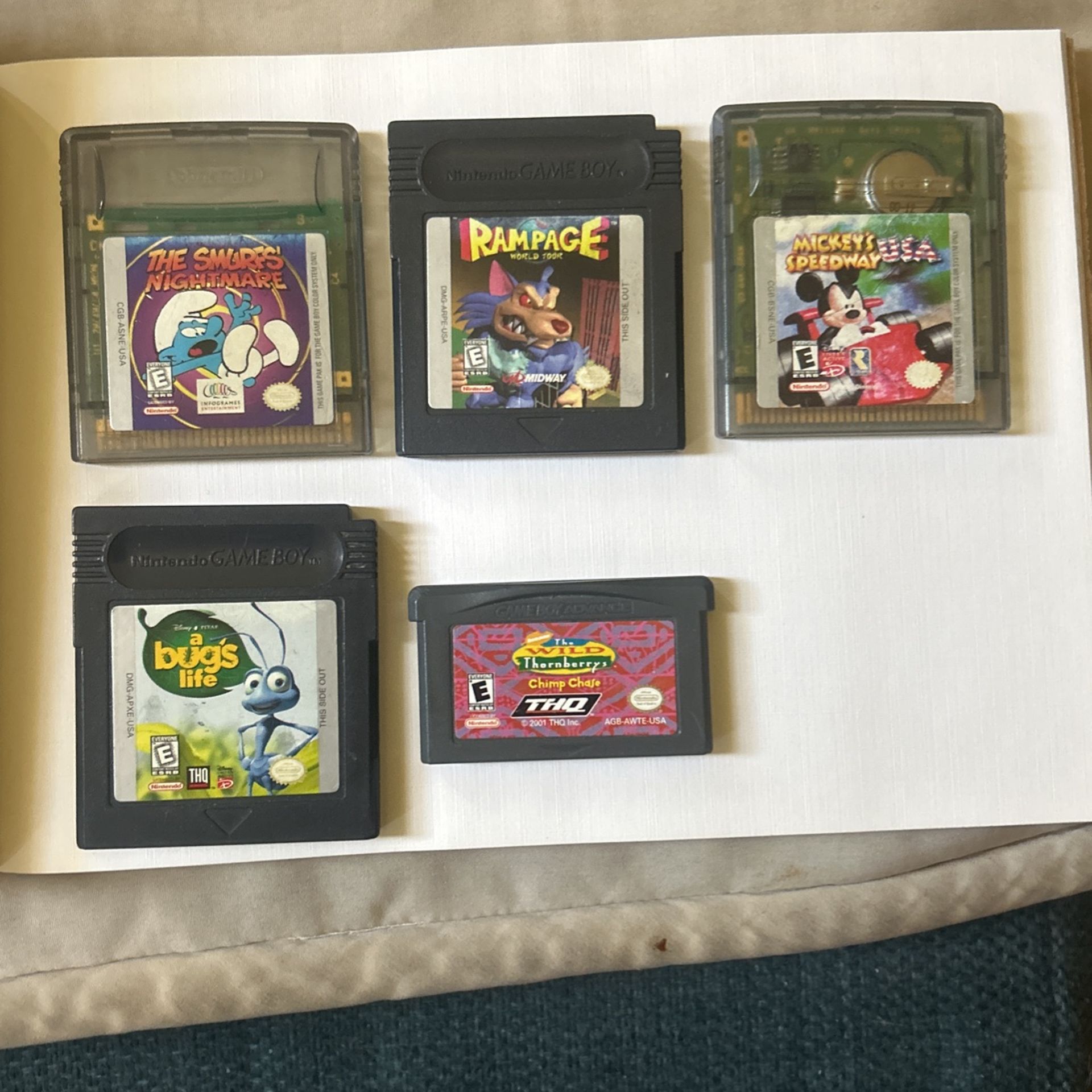 Nintendo GAMEBOY GAMES