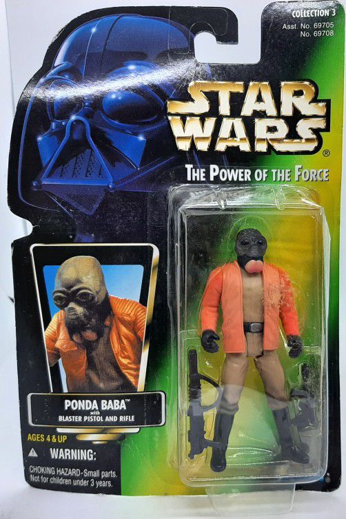 Star Wars The Power of the Force ~ Ponda Baba(with blaster pistol & rifle)