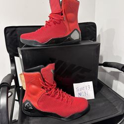 Nike Kobe 9 KRM EXT High ‘Red Mamba’ Size 13 WORN 