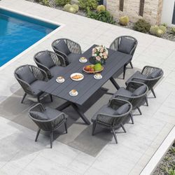 Unopened PURPLE LEAF Outdoor Table (Fits 9 Seats)