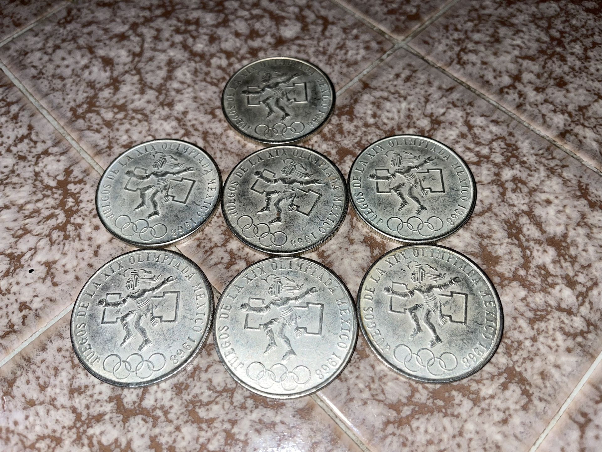Mexican 25 Pesos Coin 1968 Olympics