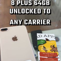 Unlocked iPhone 8 Plus 64GB (GOLD)
