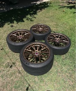 20” Vorsteiner VFF + Michellin Pilot Sport 4s | 5x112 | 20x11 & 20x8.5 | Set of 4 Wheels + Tires