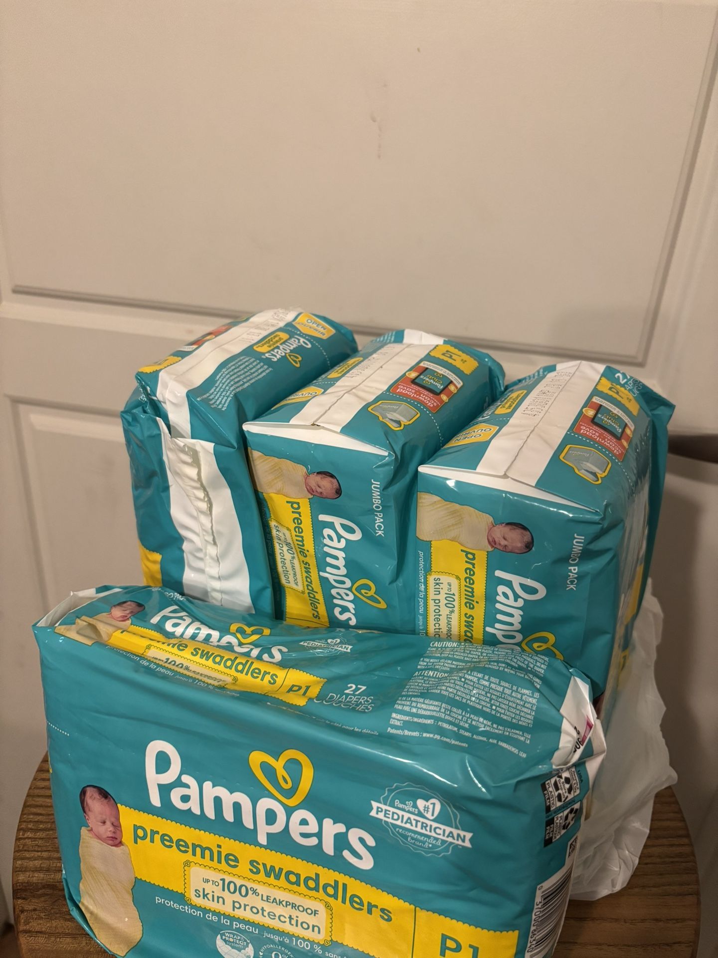 4x Pampers Preemie Diapers (4 Sets Of 27)