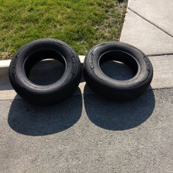 2 Different Tires One Is 215.70 70 15 And The Other Is 205 75 R15