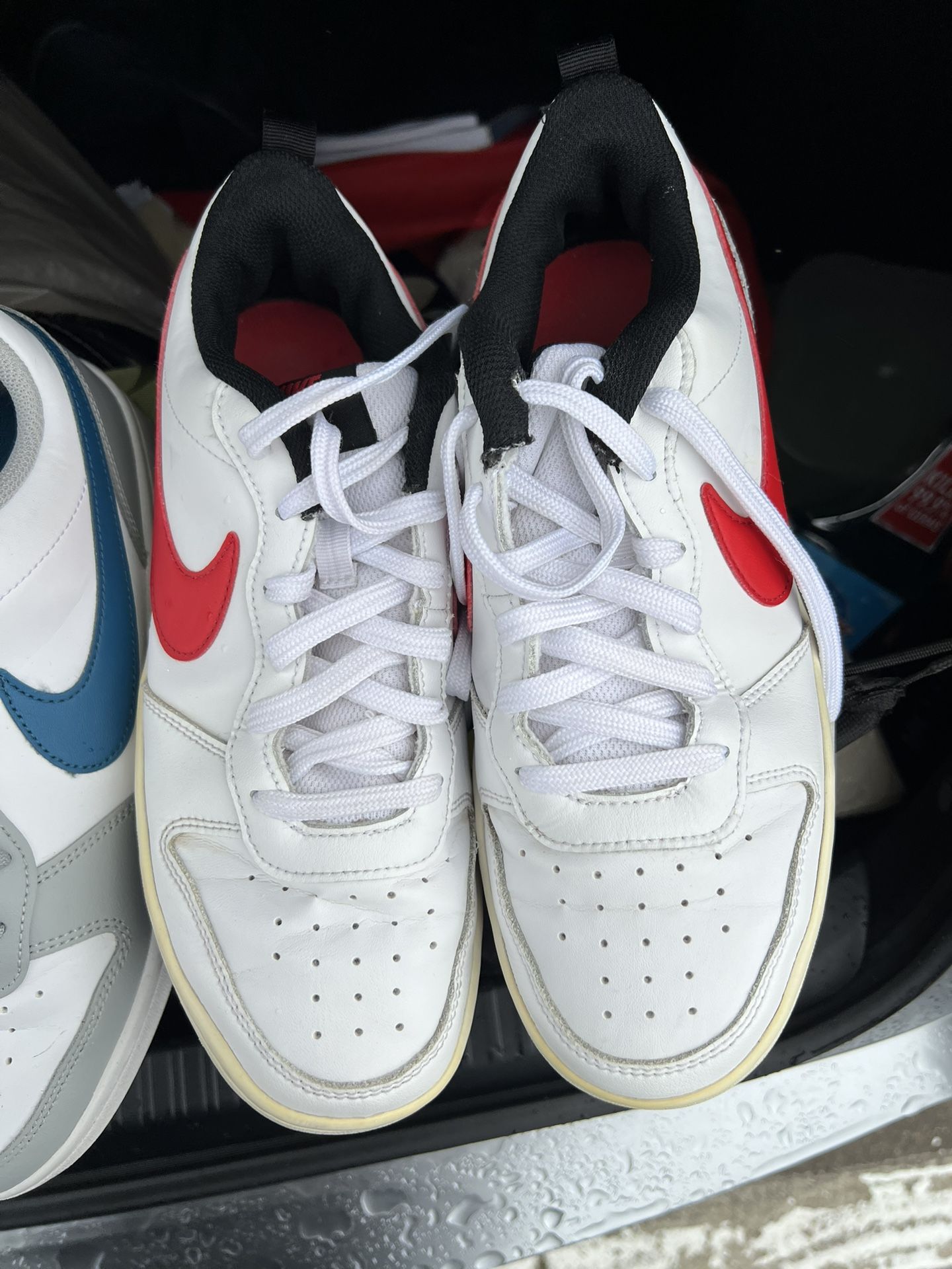 7 Youth Red White Nike