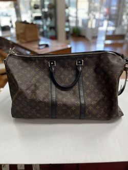 LOUIS VUITTON BANDOULIERE 55 MONOGRAM DUFFLE BAG, NO BOX, NO DUST BAG, ENTRUPY VERIFIED