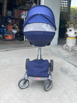 Stokke stroller blue