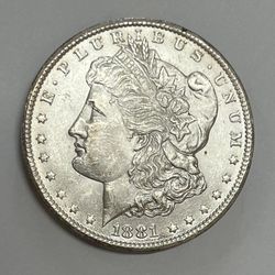 1881-CC Carson City Mint Morgan Silver Dollar Brilliant Uncirculated Condition
