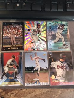 Chipper jones assorted baseball cards