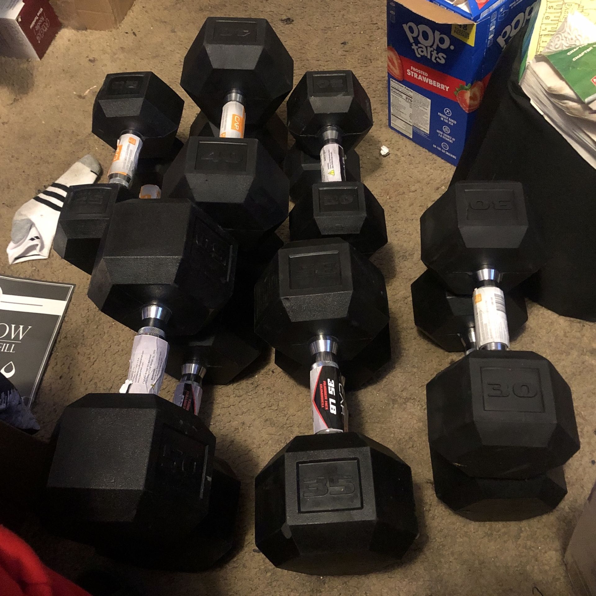 Dumbbells: Set Of 50s,40s,35s,30s,25s,20s