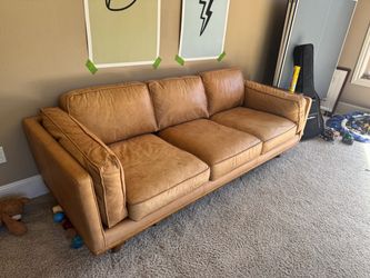 Article Timber Charme Tan Sofa 90β