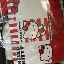 Twin Hello Kitty Blanket 