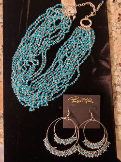 Birch Hill turquoise necklace and earring set