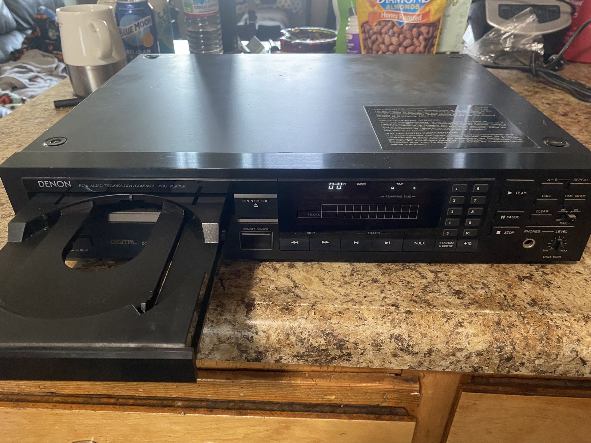 Denon DCD-1500 vintage CD player TESTED WORKS