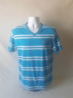 ECKO UNLTD men's v-neck striped short-sleeve top size L