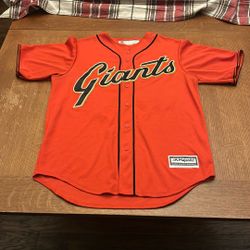 San Francisco Giants Bumgarner Jersey Orange Alternate MLB