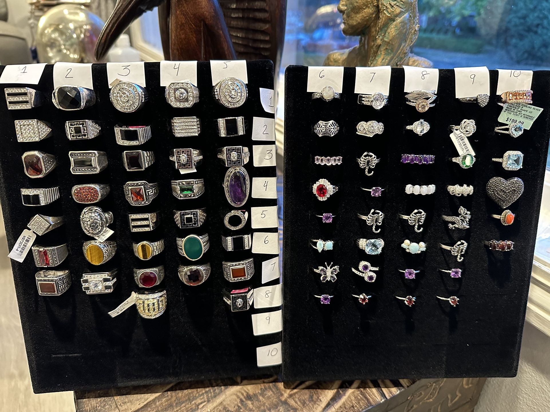 Sterling Silver Rings and Pendants 915 Sterling 