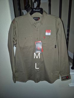 ARIAT FRC GLEN GUARD FEATHER LIGHT WEIGHT SAND BUTTON UP SHIRT