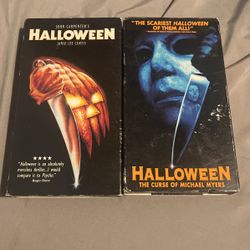 Halloween & Halloween Curse Of Michael Myers VHS 📼 