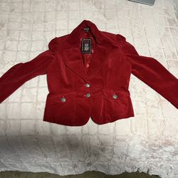 Red Sweater Jacket 