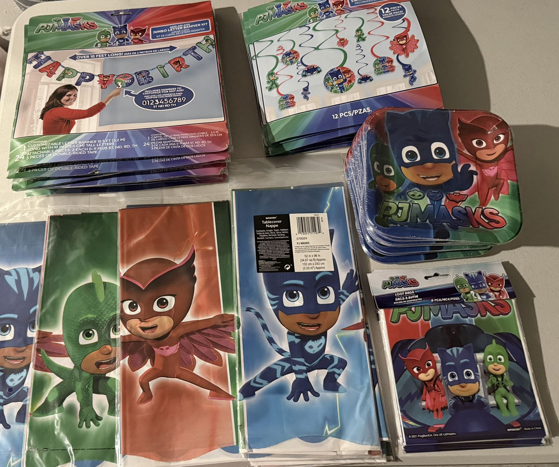 PJMask Birthday Decorations