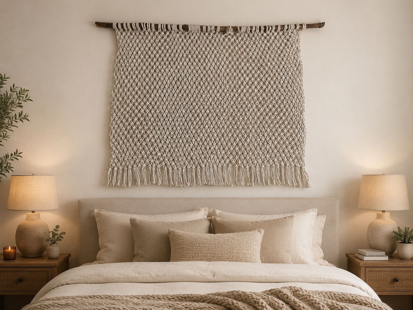 Custom-Made Macramé Art Piece