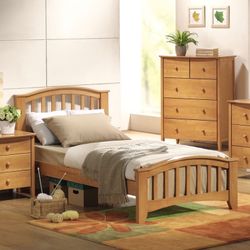 Brand New Maple Youth Platform Bed