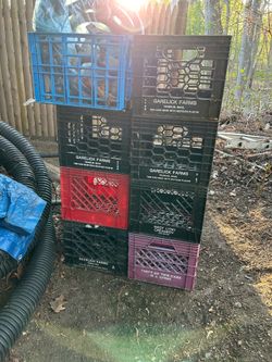 Free. Plastic milk crates