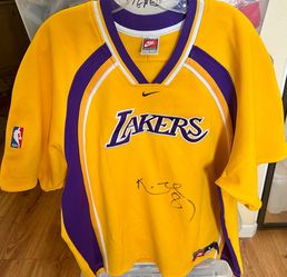 Kobe Bryant signed LA Lakers 1999 Nike warmup jersey shooting shirt JSA