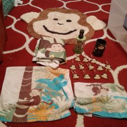 Monkey Bathroom Set 