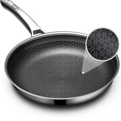 Non Stick Frying Pans 12 inch, Hybrid Frying Skillets 