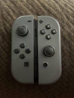 Gray Switch Joy cons Nintendo Controller