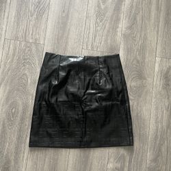 Fendi Leather Skirt 