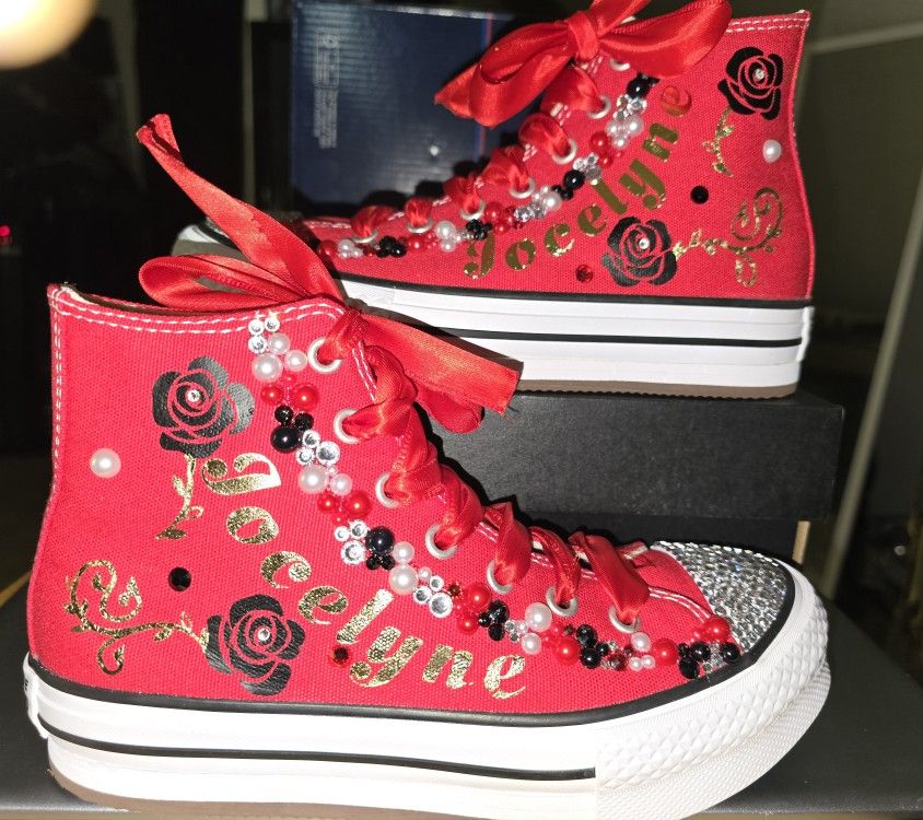 Personalized Converse XV wedding