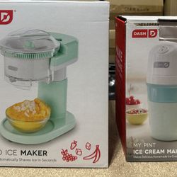Dash shaved ice Maker And Ice Cream Maker