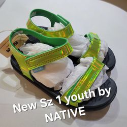 New size J1 or youth 1 Native summer sandals Charley 1
