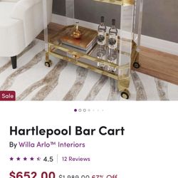 Brand New Bar Cart (still In Box) 
