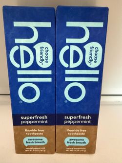 Hello toothpaste 2 x $6