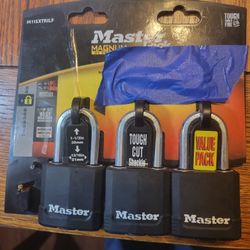 MasterLock Padlocks, HIGH Security SET OF 3