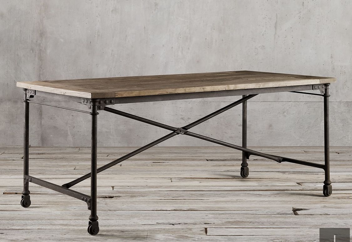 Restoration Hardware RH Flatiron Desk Table 72”x36”