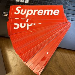 Supreme Red Box Logo Stickers 